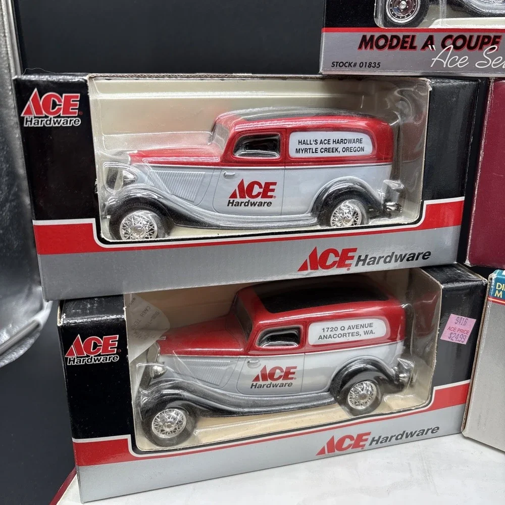ACE Hardware Ertl Spec Cast Diecast Coin Banks Lot of 5 NIB Model A Chevy
